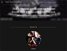 Tablet Screenshot of powerhousepromotions.net